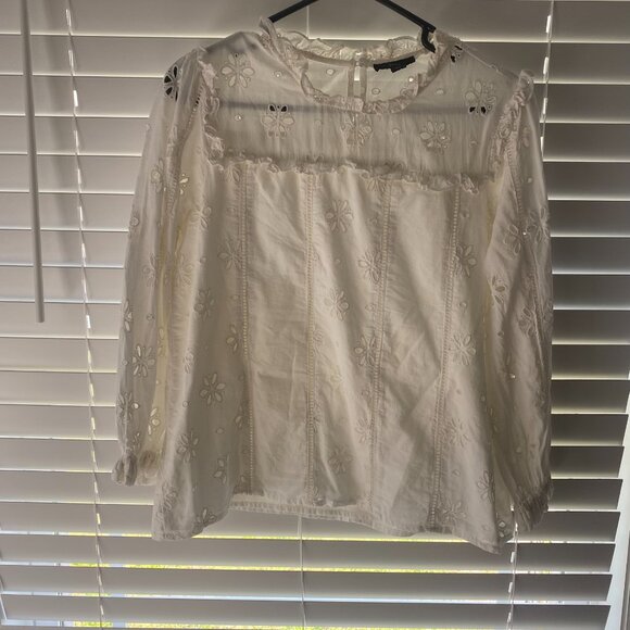 J. Crew Daisy Long Sleeve Blouse - Picture 2 of 11